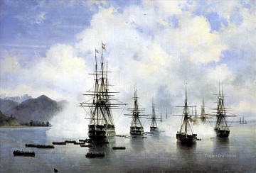 須橋への着陸 1839年 ロマンチックなイワン・アイヴァゾフスキー ロシア Oil Paintings